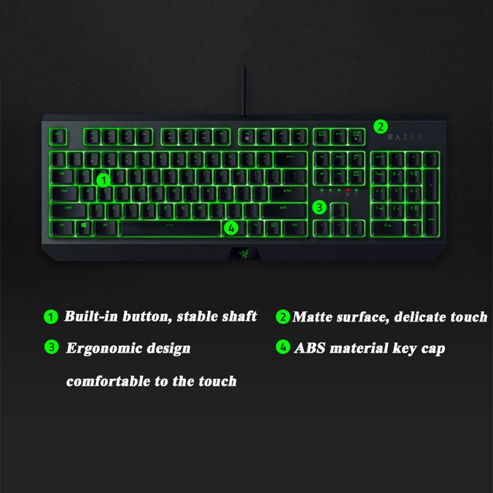 Amazon.co.jp: ゲーミングキーボード メカニカルキーボード、緑軸e